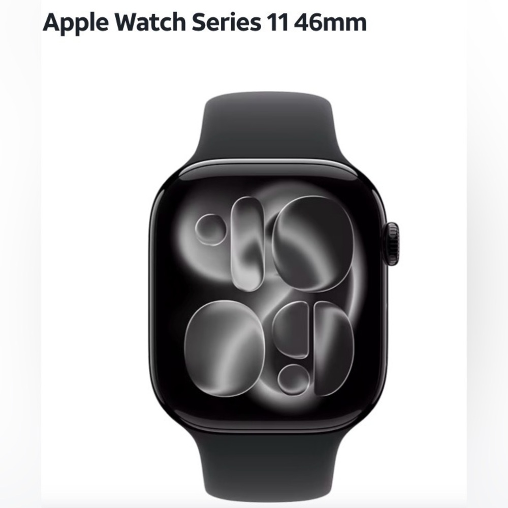 Brand New! Apple Watch Series 11 46mm GPS  M/L black band